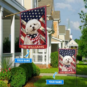 Bichon Frise CC 81 Personalized Garden Flag Garden Dog Flag Dog Flag For House 1