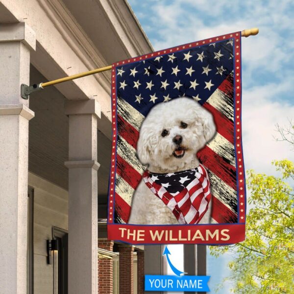 Bichon Frise´ Personalized Garden Flag – Garden Dog Flag – Dog Flag For House