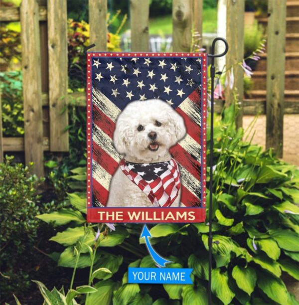 Bichon Frise´ Personalized Garden Flag – Garden Dog Flag – Dog Flag For House