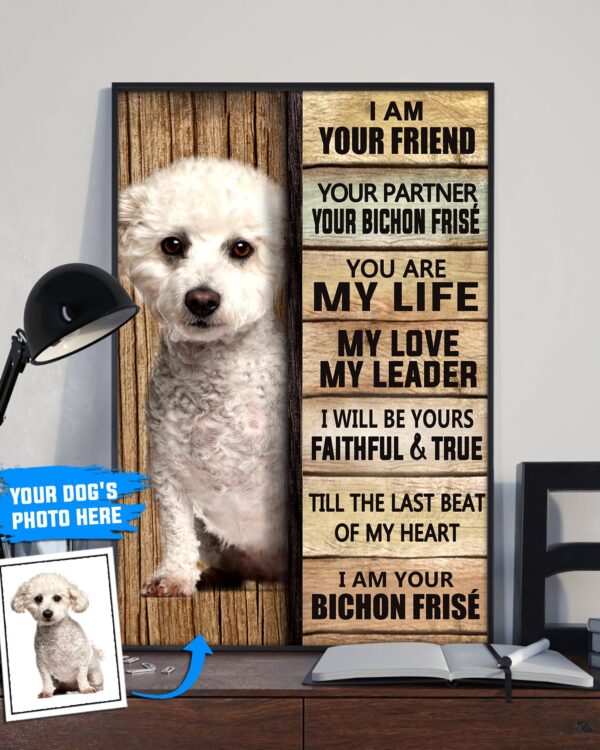 Bichon Frise´ Personalized Poster & Canvas – Dog Canvas Wall Art – Dog Lovers Gifts For Him Or Her