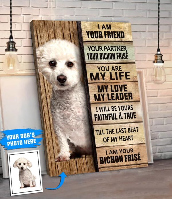 Bichon Frise´ Personalized Poster & Canvas – Dog Canvas Wall Art – Dog Lovers Gifts For Him Or Her