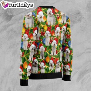 Bichon Xmas Pine Ugly Christmas Sweater Lover Xmas Sweater Gift Dog Memorial Gift 2