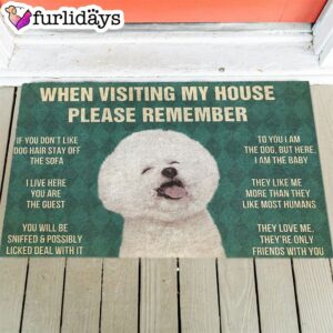 Bichons Frise s Rules Doormat Funny Doormat Gift For Dog Lovers 1