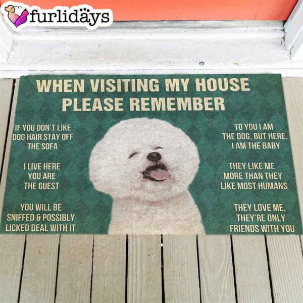 Bichons Frise’s Rules Doormat – Funny Doormat – Gift For Dog Lovers
