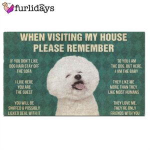 Bichons Frise s Rules Doormat Funny Doormat Gift For Dog Lovers 2