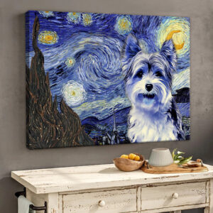 Biewer Terrier Poster Matte Canvas Dog Wall Art Prints Painting On Canvas 2