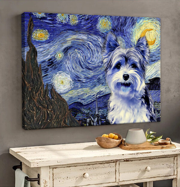 Biewer Terrier Poster & Matte Canvas – Dog Wall Art Prints – Painting On Canvas
