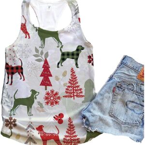 Black And Tan Coonhound Dog Tank Top Christmas Plaid Flannel Tank Top Summer Casual Tank Tops For Women Gift For Young Adults 1 jlwk8a