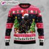 Black Cat Light Ugly Christmas Sweater – Xmas Gifts For Dog Lovers – Gift For Christmas