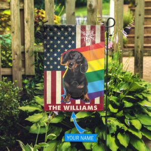 Black Dachshund Lgbt Personalized Flag Garden Dog Flag Dog Flag For House 2