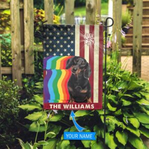 Black Dachshund Lgbt Personalized House Flag Garden Dog Flag Dog Flag For House 2