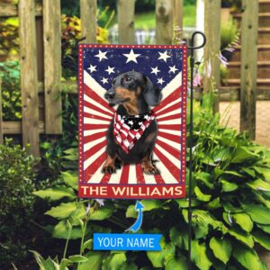 Black Dachshund Personalized Flag Garden Dog Flag Dog Flag For House 3