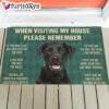 Black Labrador Retrievers House Rules Doormat’s Rules Doormat – Xmas Welcome Mats – Gift For Dog Lovers