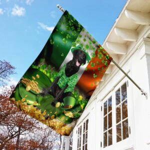 Black Labrador St Patrick s Day Garden Flag Best Outdoor Decor Ideas St Patrick s Day Gifts 3