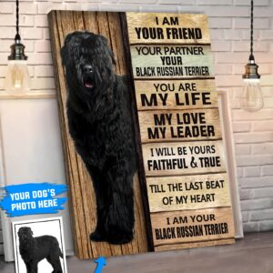 Black Russian Terrier Personalized Poster Canvas Dog Canvas Wall Art Dog Lovers Gifts For Him Or Her 2
