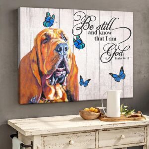 Bloodhound Matte Canvas – Dog Wall…