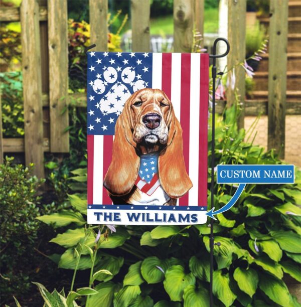 Bloodhound Personalized Garden Flag – Garden Dog Flag – Custom Dog Garden Flags