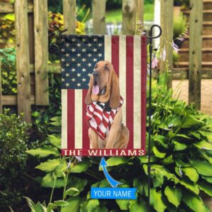 Bloodhound Personalized Garden Flag – Garden…