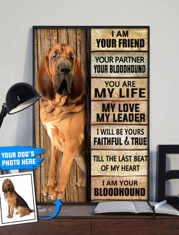 Bloodhound Personalized Poster & Canvas – Dog Canvas Wall Art – Dog Lovers Gifts For Him Or Her