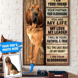 Bloodhound Personalized Poster Canvas Dog Canvas Wall Art Dog Lovers Gifts For Him Or Her 3