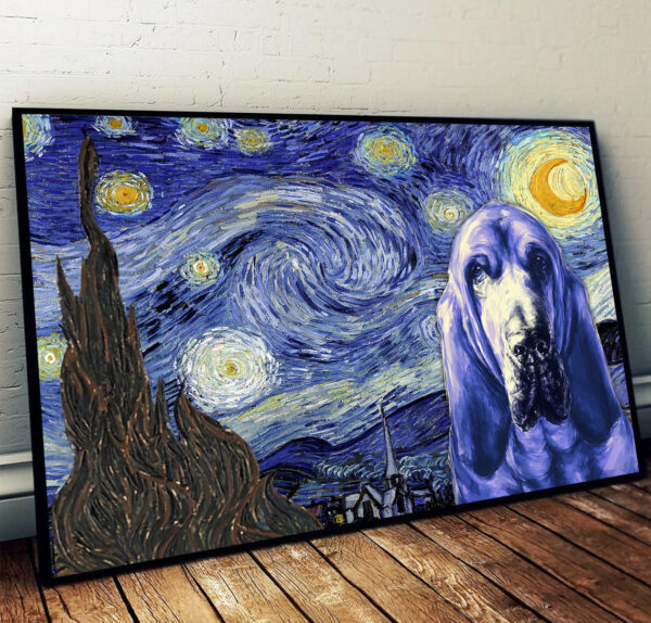 Bloodhound Poster & Matte Canvas – Dog Wall Art Prints – Painting On Canvas