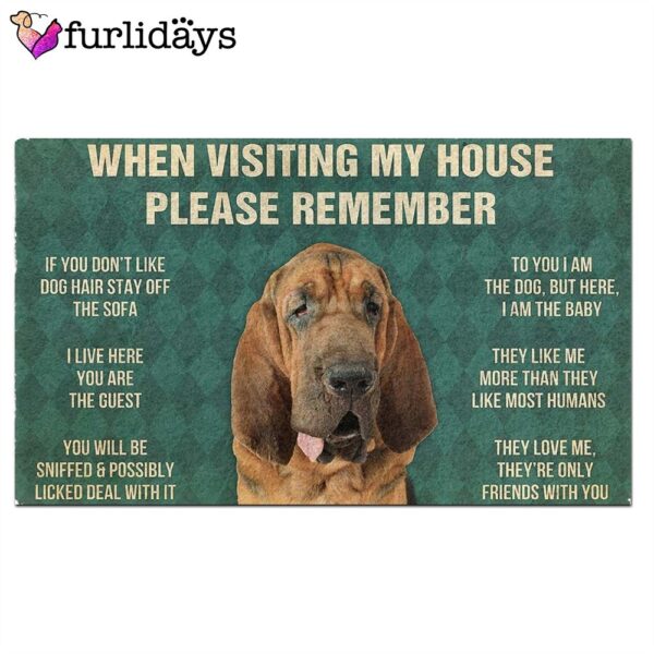 Bloodhound’s Rules Doormat – Funny Doormat – Gift For Dog Lovers