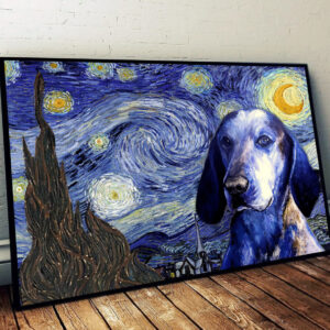 Bluetick Coonhound Poster & Matte Canvas…