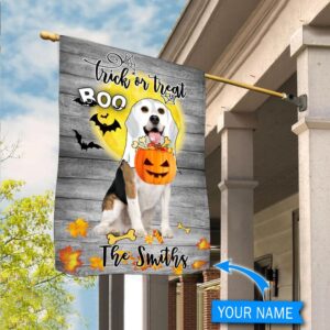 Boo Beagle Trick Or Treat Personalized Flag Garden Dog Flag Dog Flag For House 2
