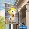 Boo Bichon Frisé Trick Or Treat Personalized Flag – Garden Dog Flag – Dog Flag For House