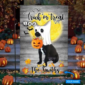 Boo Black Chihuahua Trick Or Treat Personalized Flag Garden Dog Flag Dog Flag For House 1