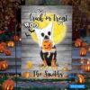 Boo Black & Tan Chihuahua Trick Or Treat Personalized Flag – Garden Dog Flag – Dog Flag For House