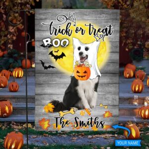 Boo Border Collie Trick Or Treat Personalized Flag Garden Dog Flag Dog Flag For House 2