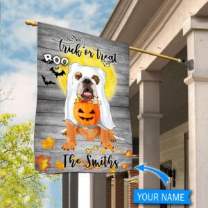 Boo Boxer Trick Or Treat Personalized Flag Garden Dog Flag Dog Flag For House 2