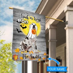 Boo Great Dane Trick Or Treat Personalized Flag Garden Dog Flag Dog Flag For House 2