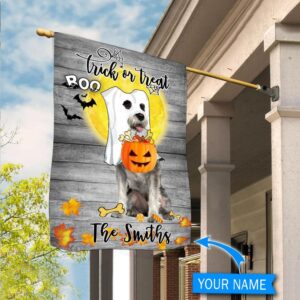 Boo Miniature Schnauzer Personalized Flag Garden Dog Flag Dog Flag For House 1
