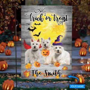 Boo West Highland White Terriers Trick Or Treat Personalized Flag Garden Dog Flag Dog Flag For House 2