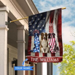 Border Collie Personalized House Flag –…