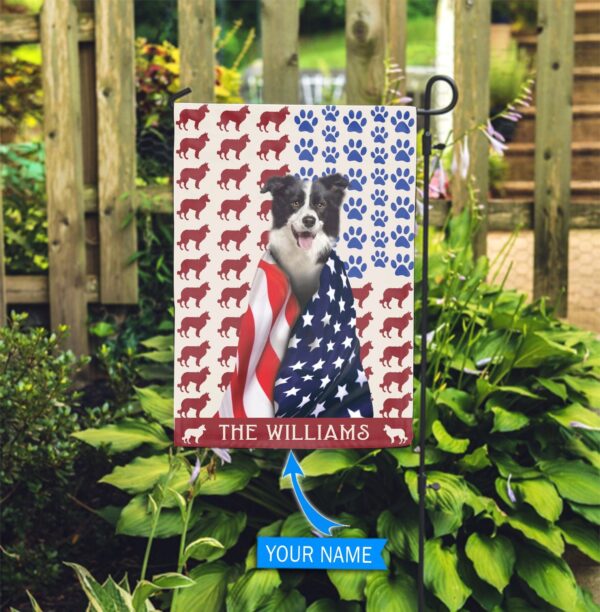 Border Collies Personalized Flag – Garden Dog Flag – Custom Dog Garden Flags