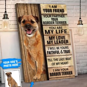 Border Terrier Personalized Poster Canvas Dog Canvas Wall Art Dog Lovers Gifts For Him Or Her 2