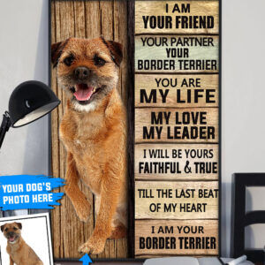 Border Terrier Personalized Poster Canvas Dog Canvas Wall Art Dog Lovers Gifts For Him Or Her 3