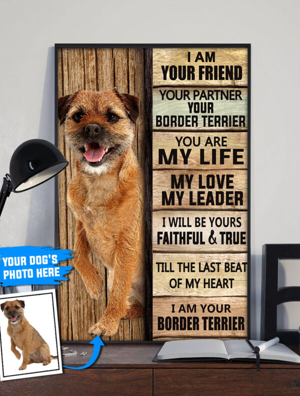 Border Terrier Personalized Poster & Canvas – Dog Canvas Wall Art – Dog Lovers Gifts For Him Or Her