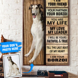 Borzoi Personalized Poster Canvas Dog Canvas Wall Art Dog Lovers Gifts For Him Or Her 1