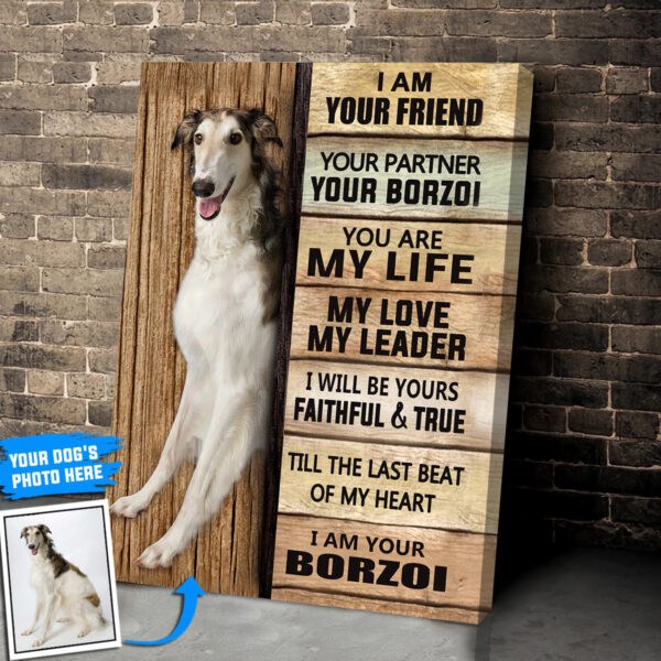 Borzoi Personalized Poster & Canvas – Dog Canvas Wall Art – Dog Lovers Gifts For Him Or Her