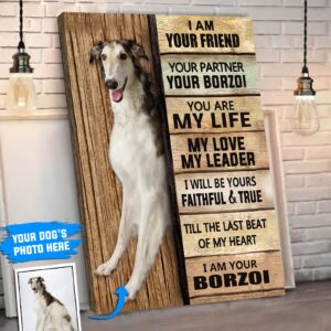Borzoi Personalized Poster Canvas Dog Canvas Wall Art Dog Lovers Gifts For Him Or Her 4