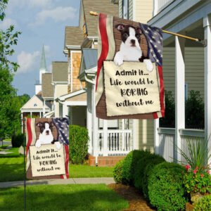 Boston Terrier House Flag 2 Dog Flags Outdoor Dog Lovers Gifts for Him or Her 1