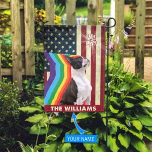 Boston Terrier Lgbt Personalized House Flag Garden Dog Flag Dog Flag For House 2