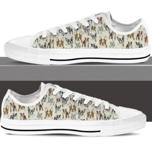 Boston Terrier Low Top Shoes Low Top Sneaker Sneaker For Dog Walking 3