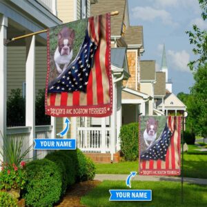 Boston Terrier Personalized Flag Garden Dog Flag Custom Dog Garden Flags Dog Gifts For Owners 1
