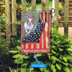 Boston Terrier Personalized Flag Garden Dog Flag Custom Dog Garden Flags Dog Gifts For Owners 3