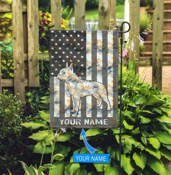 Boston Terrier Personalized Flag – Garden Dog Flag – Custom Dog Garden Flags – Outdoor Decor